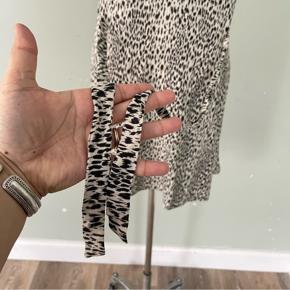 All Saints Fay Leopard print Shirt dress preowned size XS - Picture 5 of 6